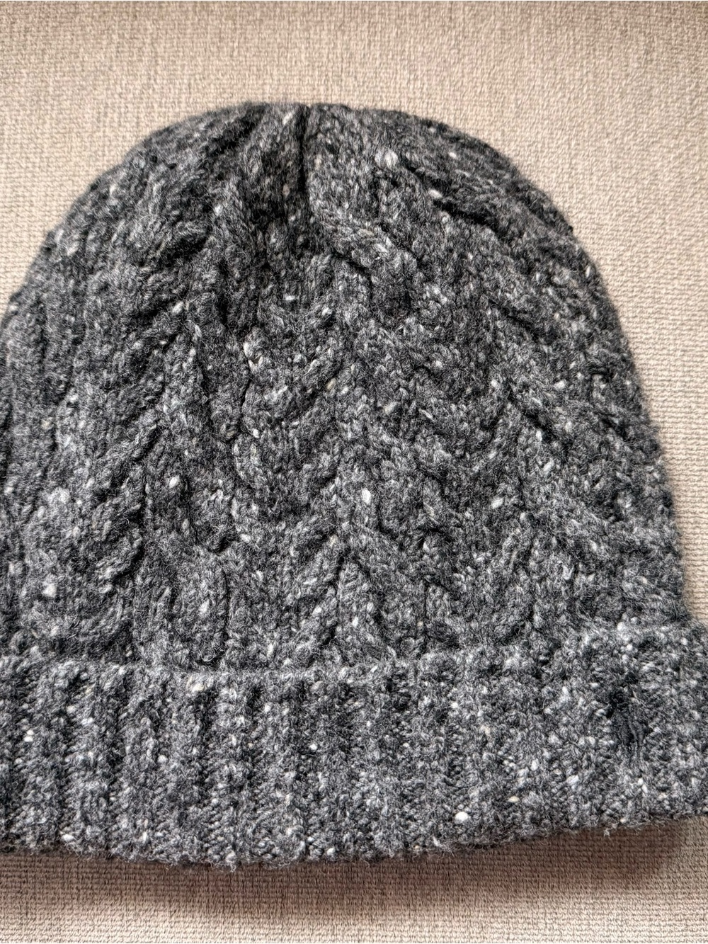 Polo by Ralph Lauren Charcoal Cable Knit Beanie